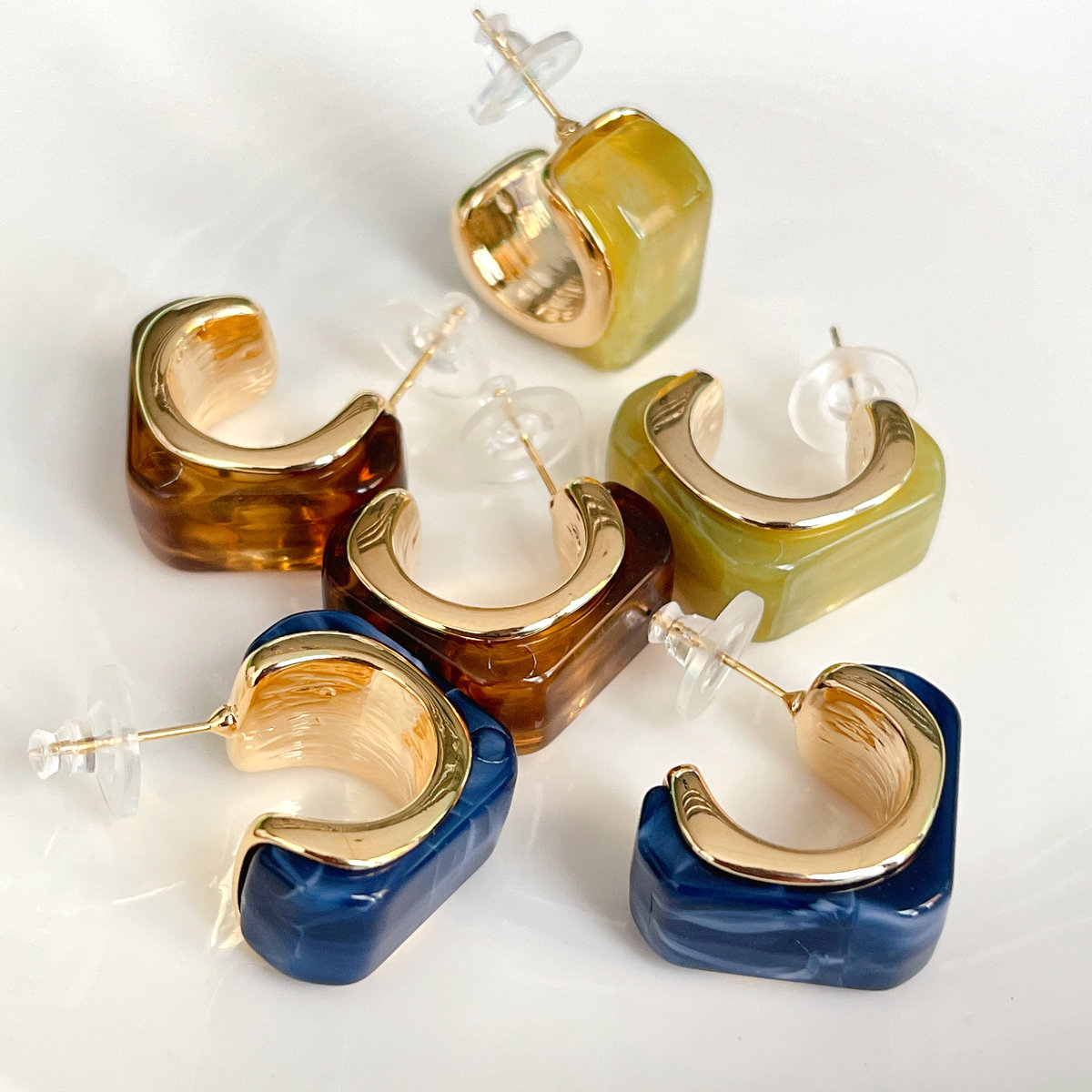 Square acrylic Earrings CMEADL-2441008