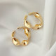 Metal twist Ear Cuff ( pair )
