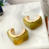 Square acrylic Earrings CMEADL-2441008