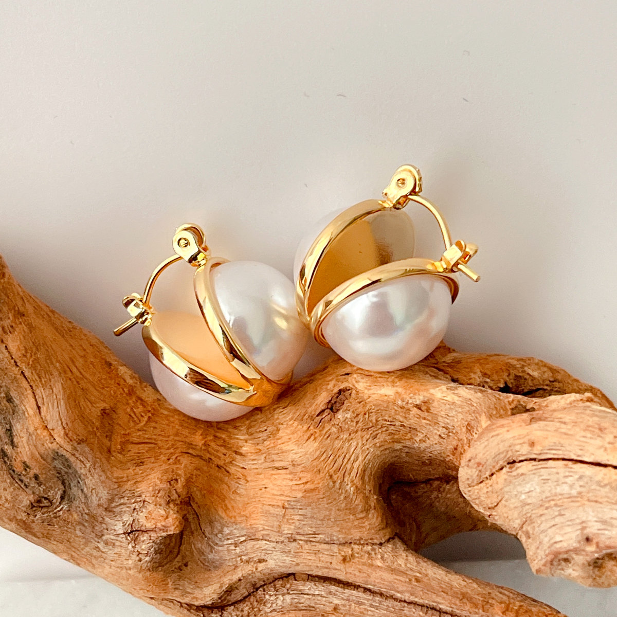 Double Pearl Earrings CMEADL-2441008