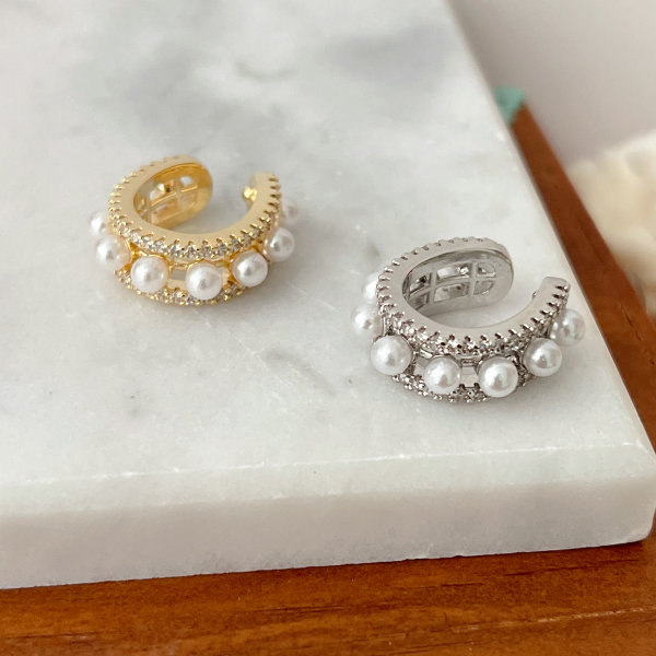 Simple Pearl Ear Cuff ( Piece )