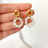 Fresh Water Pearl Drop Earrings CMEADL-2440983