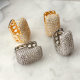Square Pave Zircon Earrings CMEADL-2441008