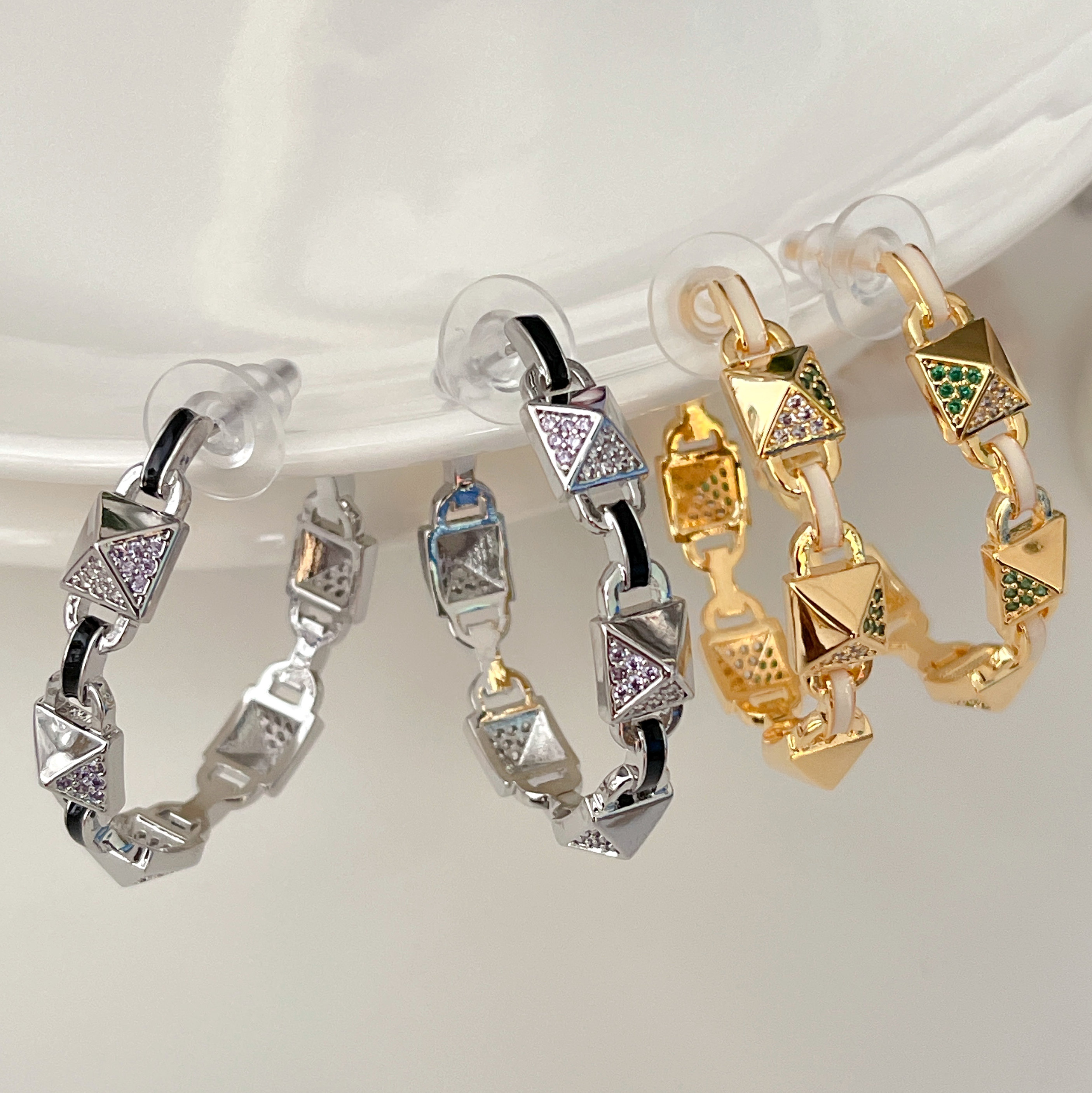 Fashion Square Hoop Earrings  CMEADL-2445662