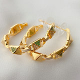 Fashion Square Hoop Earrings  CMEADL-2445662