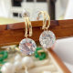 Clear Crystal Drop Earrings