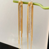 Long Chain Tassel Rarrings