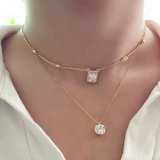 Square Charm Necklace