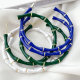 Big Enamel Bamboo Hoop Earrings