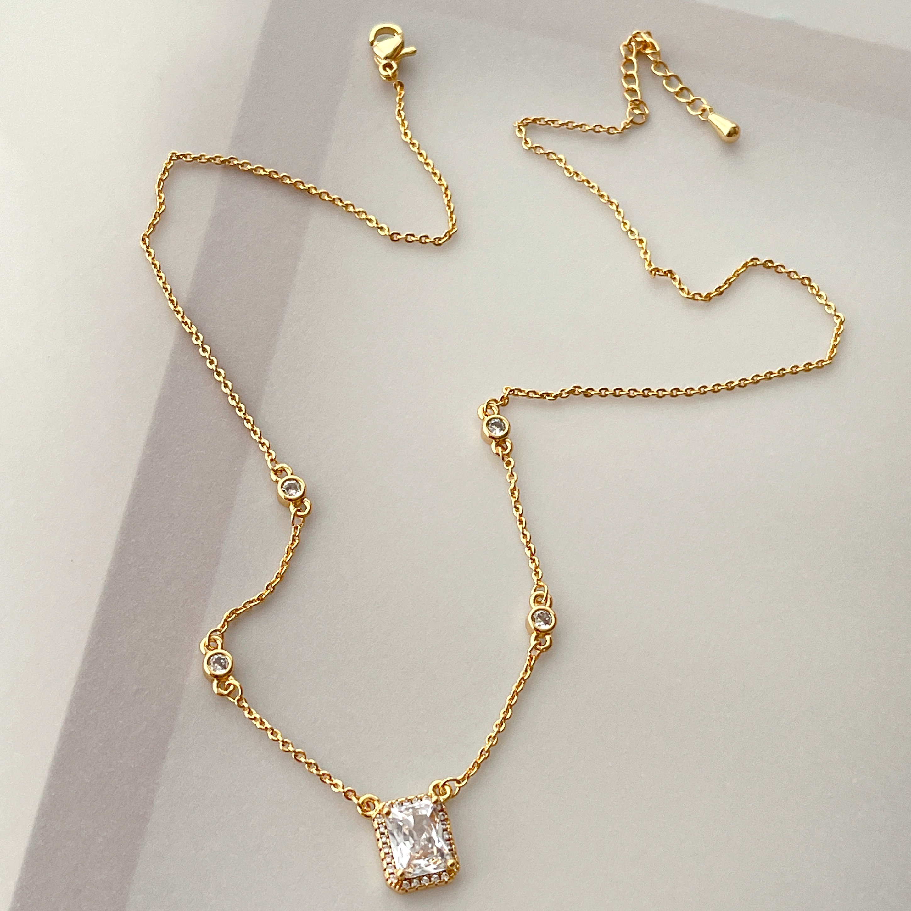 Square Charm Necklace