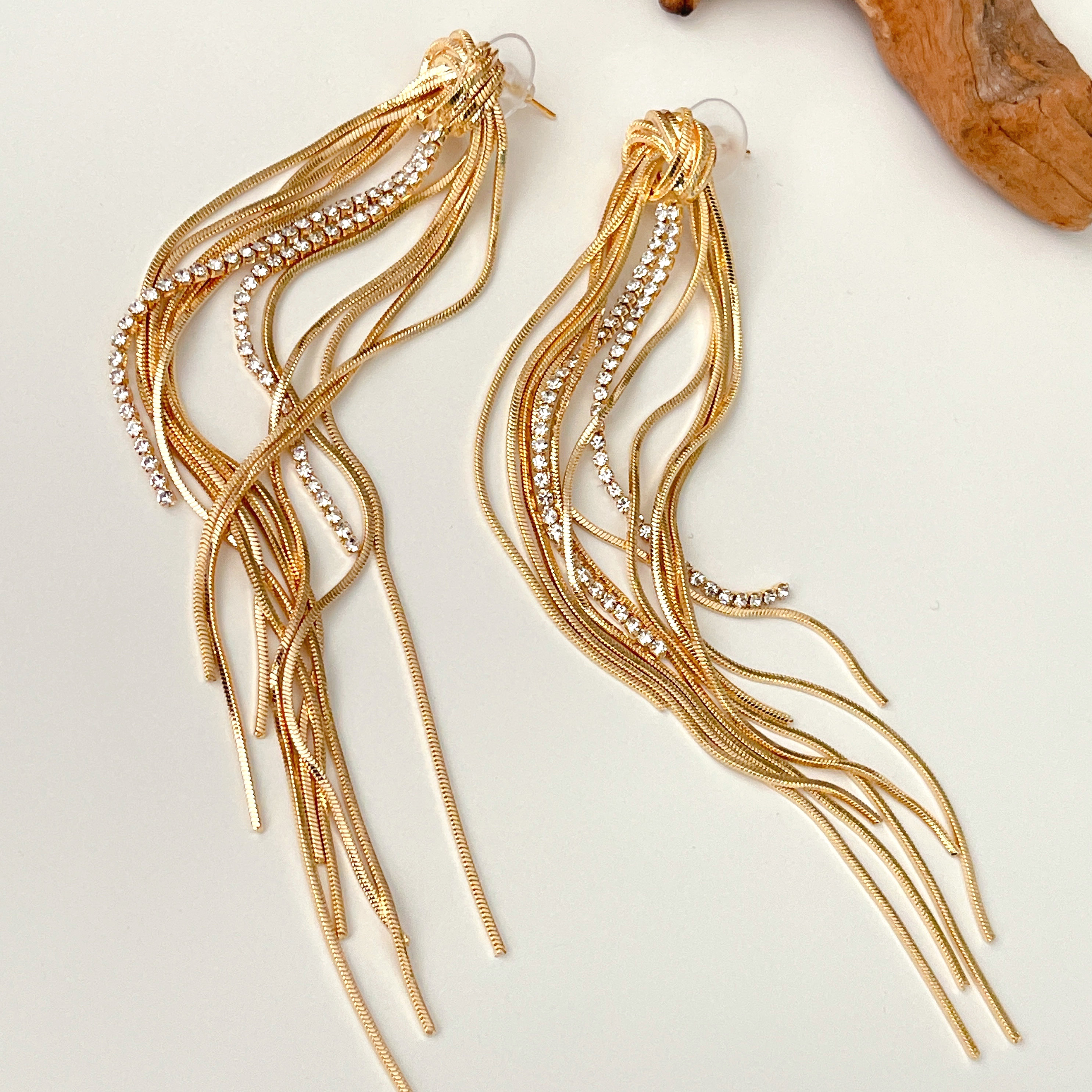 Long Chain Tassel Rarrings