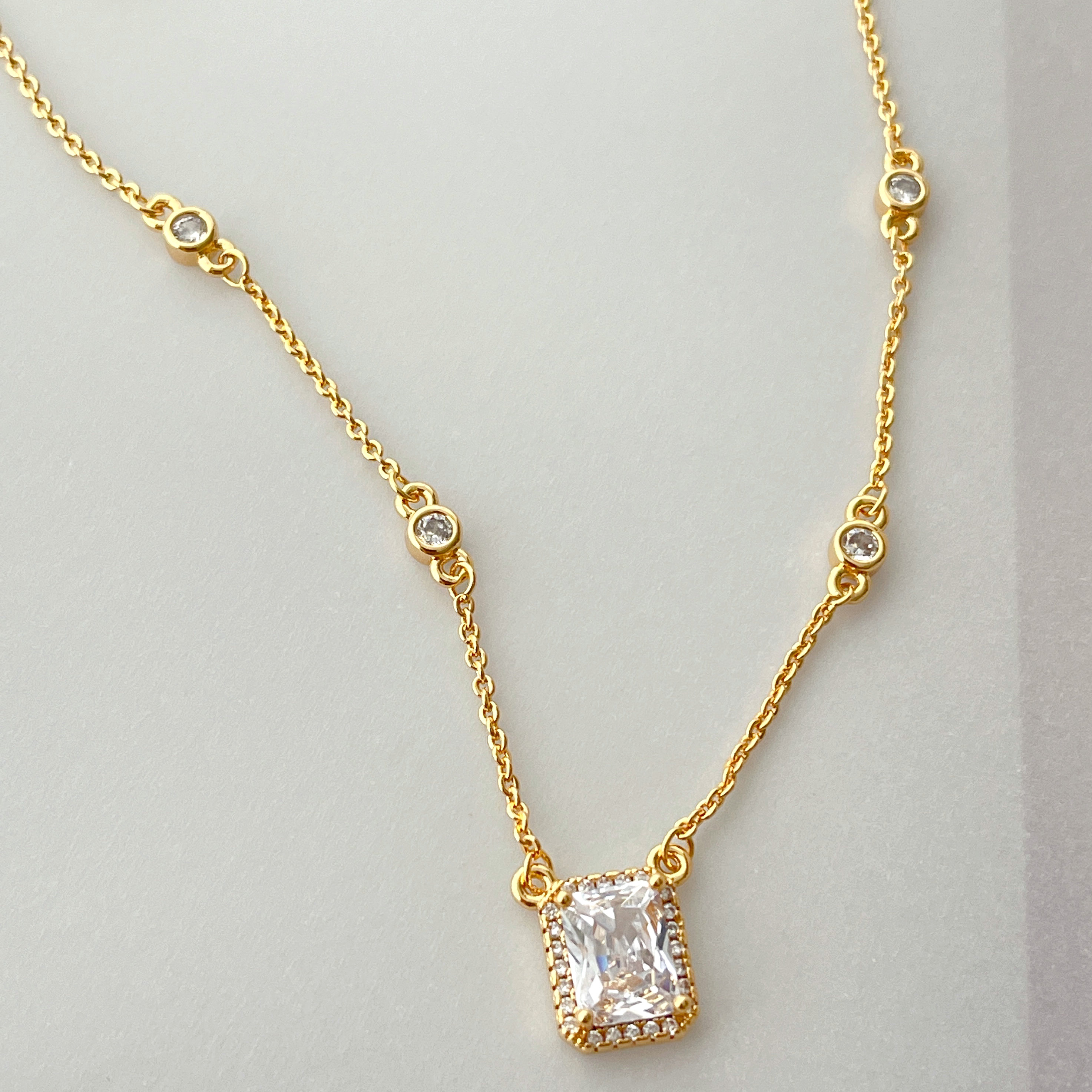 Square Charm Necklace