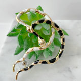 Enamel Snake Earrings Cuff