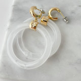 Acrylic Circle Drop Earrings