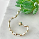 Enamel Snake Earrings Cuff