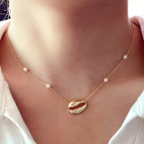 Pearl Necklace With Shell Charm