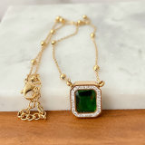316 Stainless Steel Square Candy Necklace