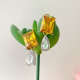 Yellow Zircon Water Drop Earrings
