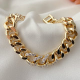 Fasion Pave Cuban Chain Bracelet