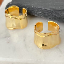 18K Gold Plated Adjustable Metal Ring