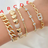 Fasion Pave Cuban Chain Bracelet