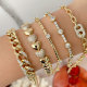 Fasion Pave Cuban Chain Bracelet