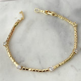 Fasion Pave Cuban Chain Bracelet