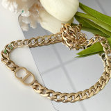 Stainless Steel CD Cuban Necklace