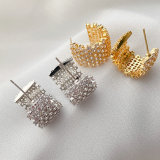 Half Moon Zircon Earrings CMEADL-2446972