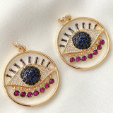 Round Colorful Eye Pendant