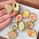 Enamel Heart Album box Charm