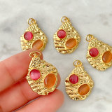 Water Drop Gemstone Charm