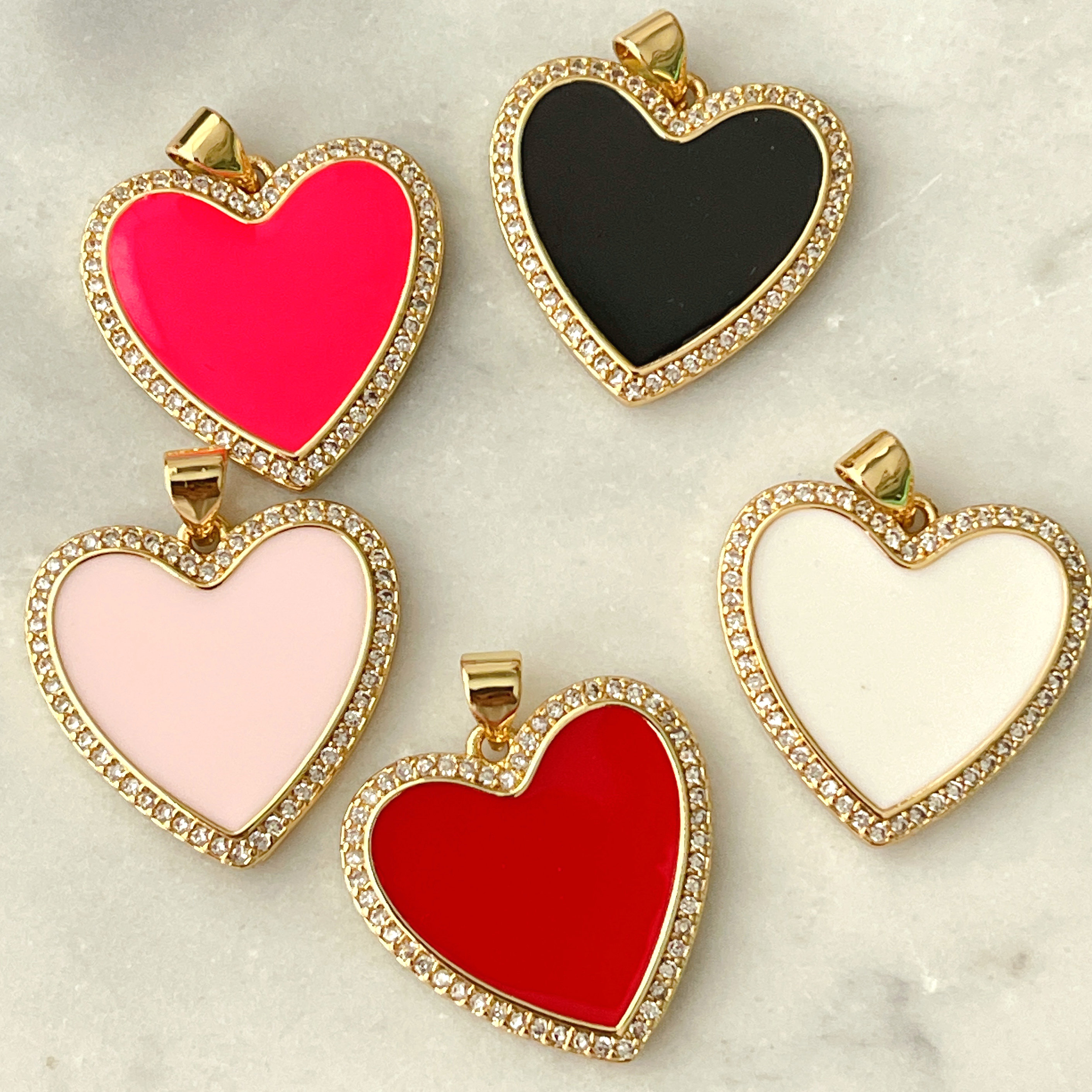 Enamel Heart Pendant