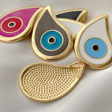 Water drop enamel Eye Pendant