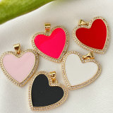 Enamel Heart Pendant