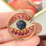 Round Colorful Eye Pendant