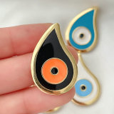Water drop enamel Eye Pendant
