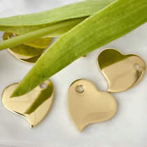 Gold Plain Heart Pendant