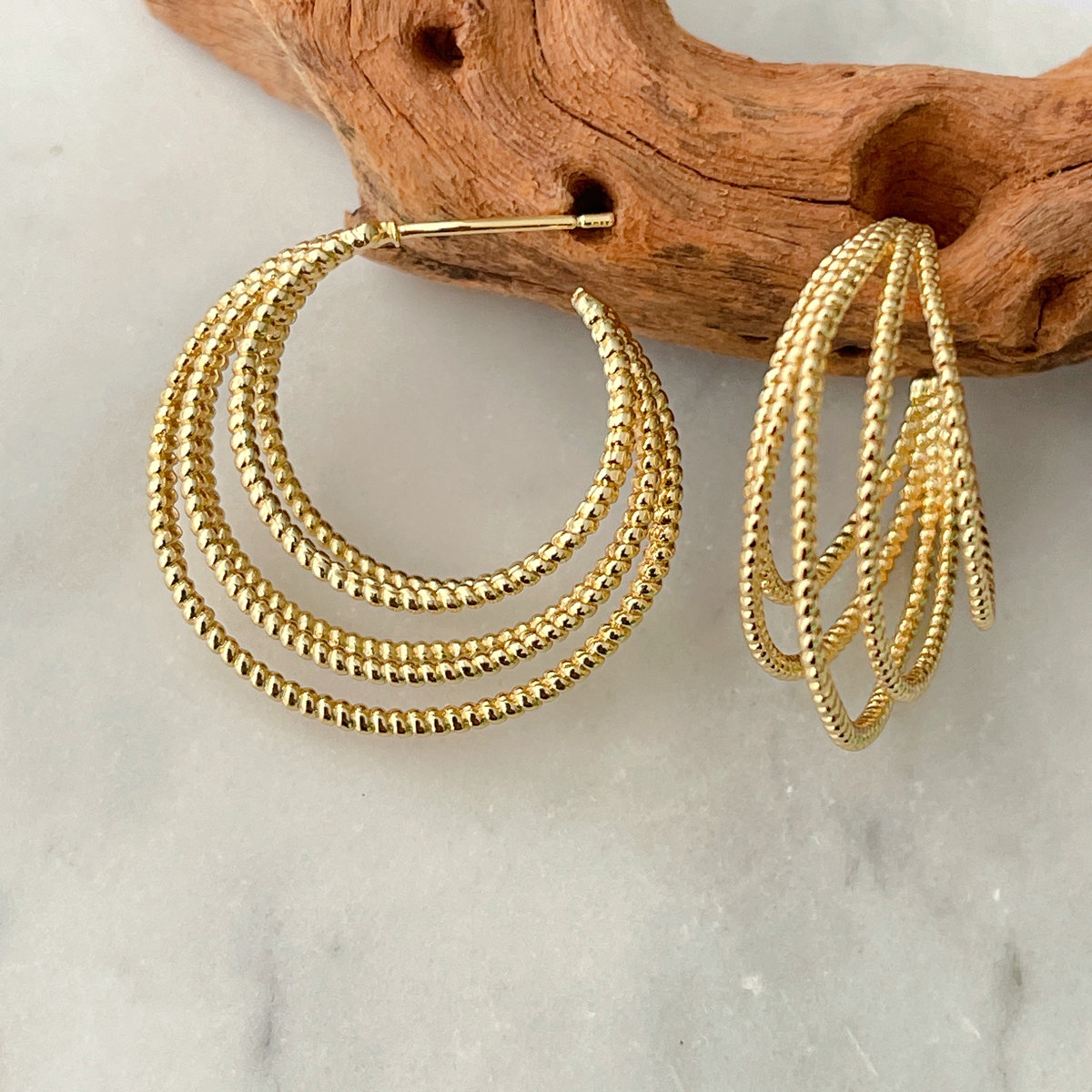Metal Simple Hoop Earrings