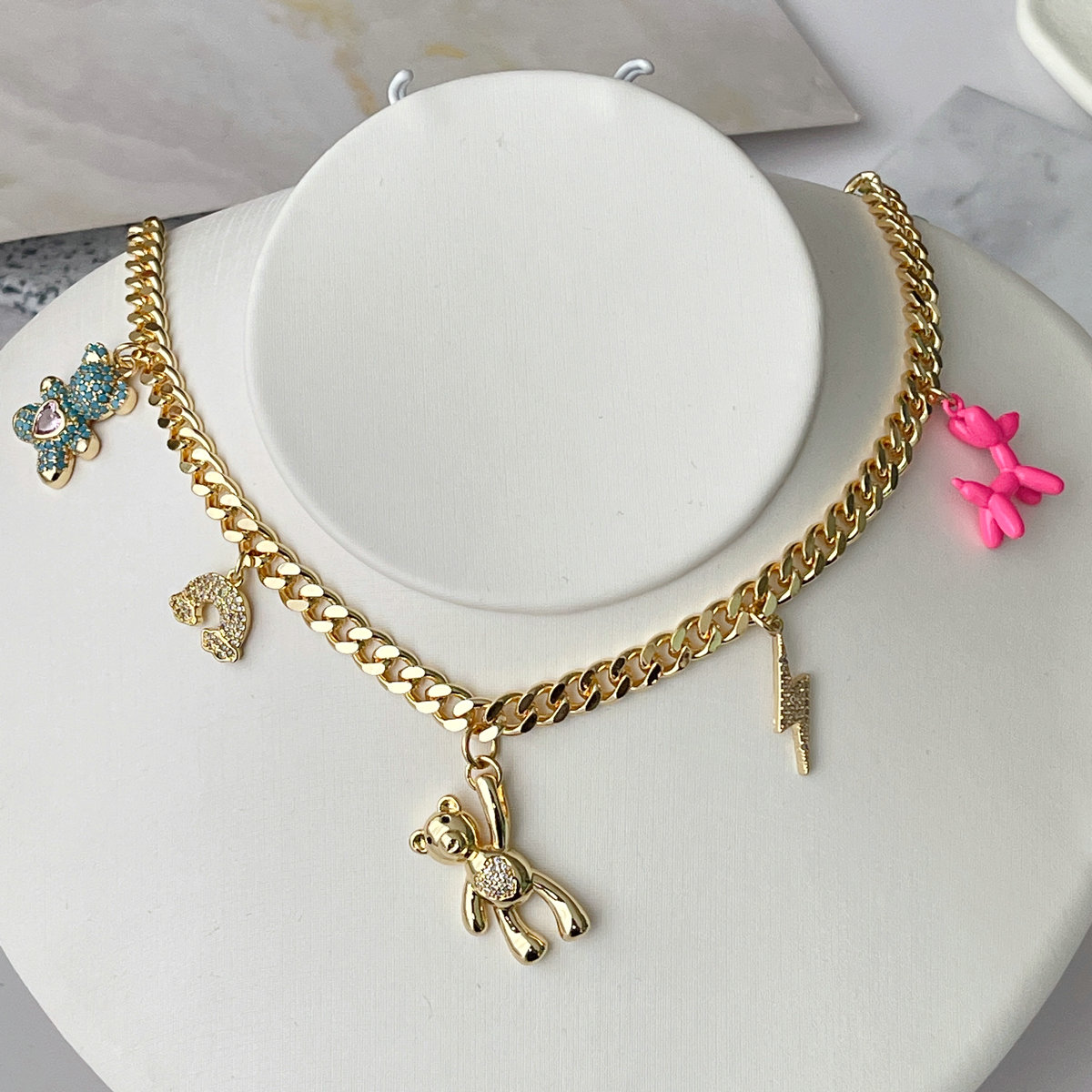 Bear Charms Necklace