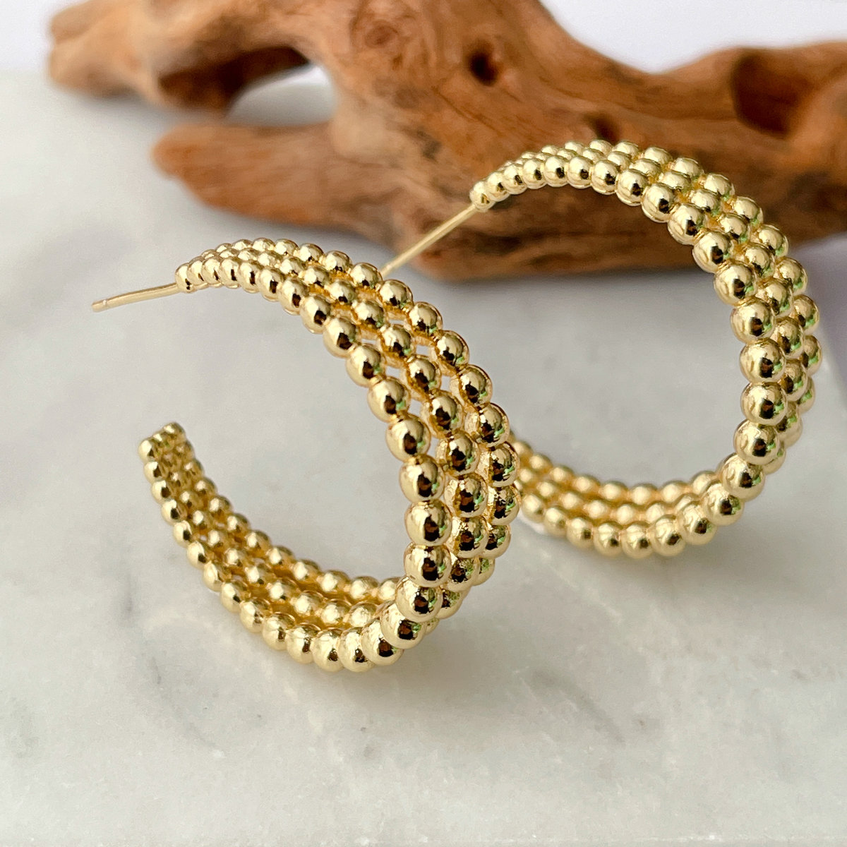 Gold Ball earrings