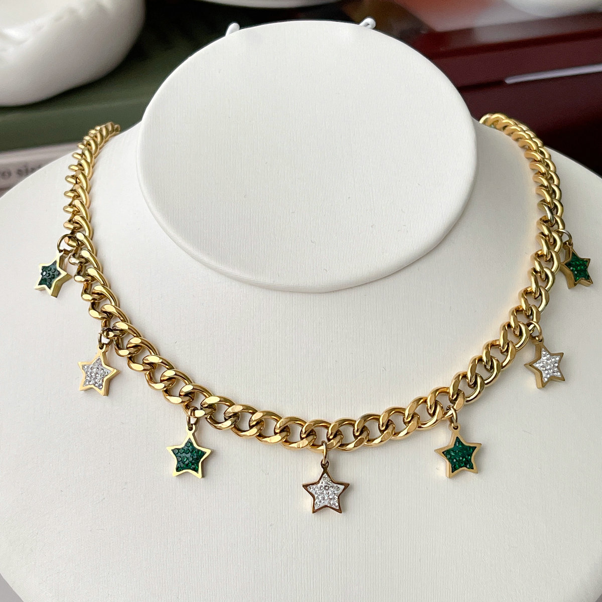 Stainless Steel Star Charm Necklace