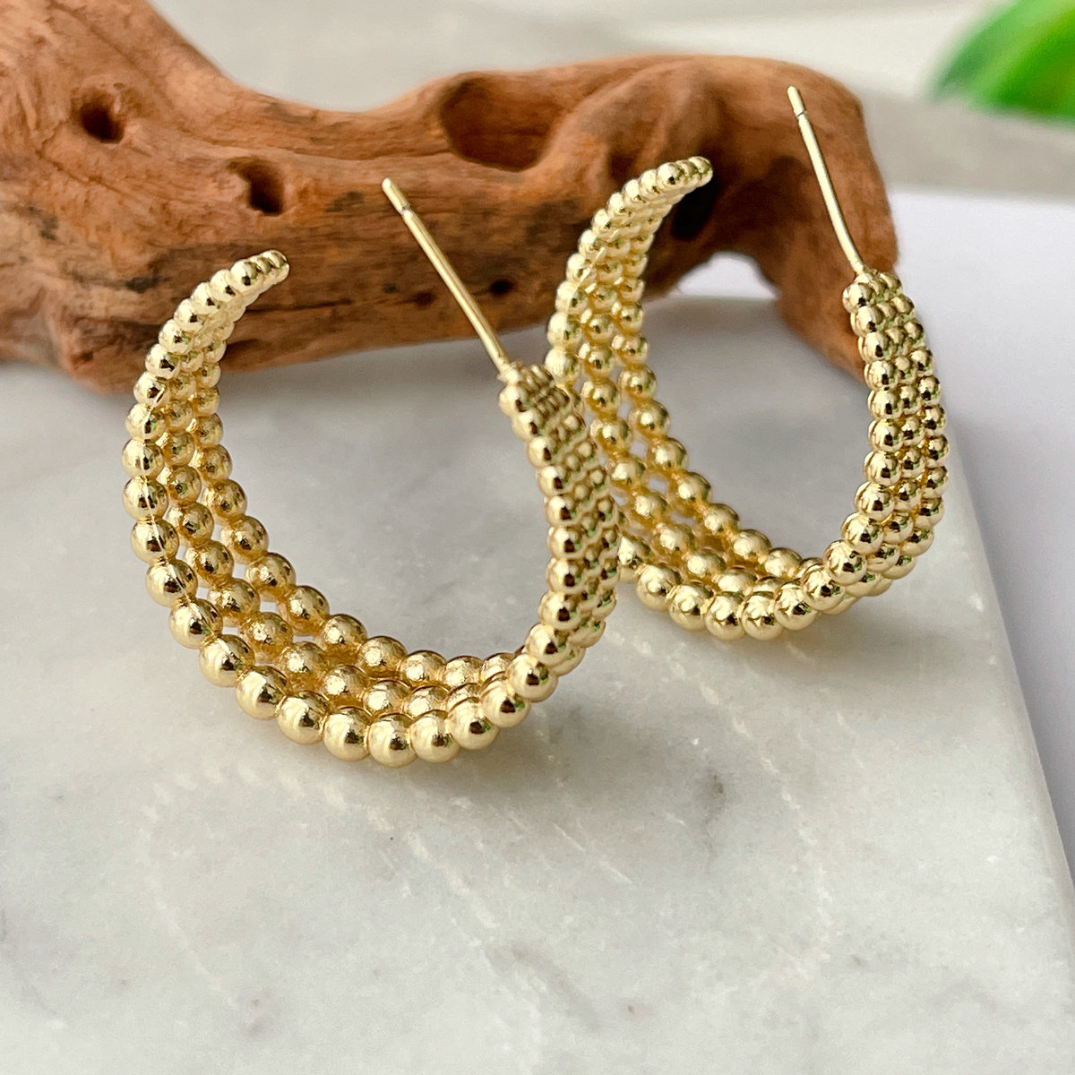 Gold Ball earrings