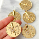 Round Shape Flower Pendant