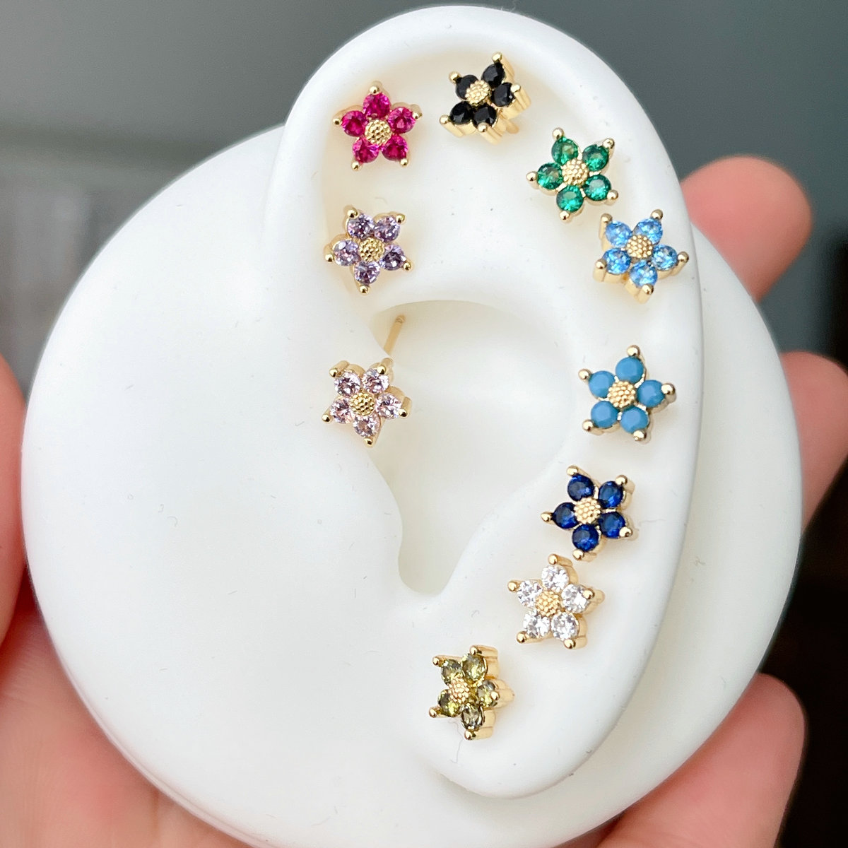 Mini Flower Stud Earrings