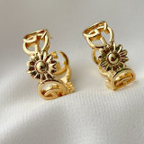 Metal C Hoop Earrings