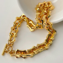 18K Gold Plated High Quality Chunky Chain Necklace 16inch