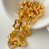 18K Gold Plated High Quality Chunky Chain Necklace 16inch
