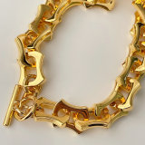 18K Gold Plated High Quality Chunky Chain Necklace 16inch