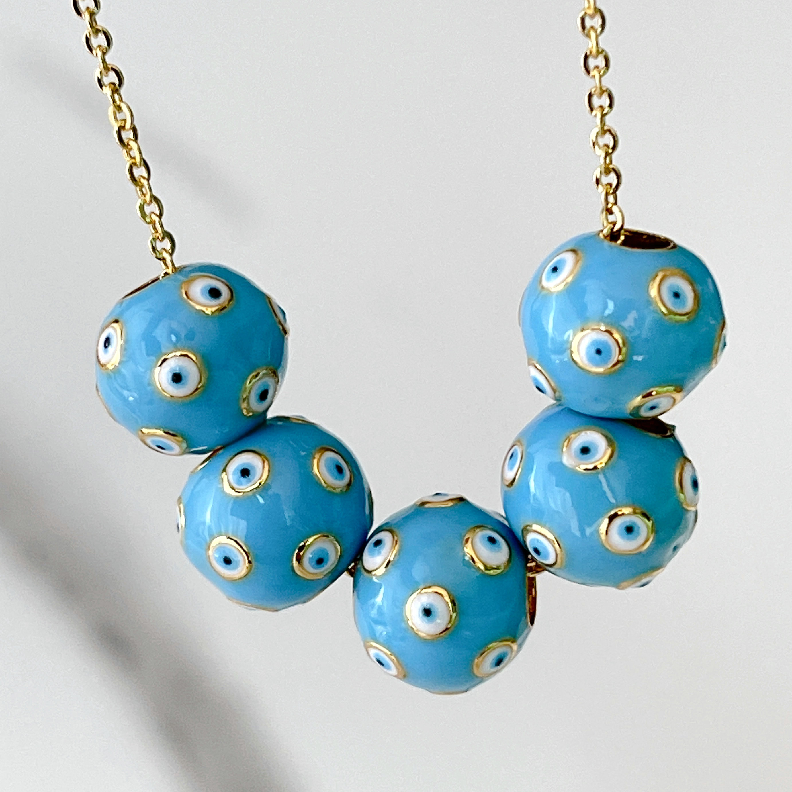 Blue Eye Ball Charm